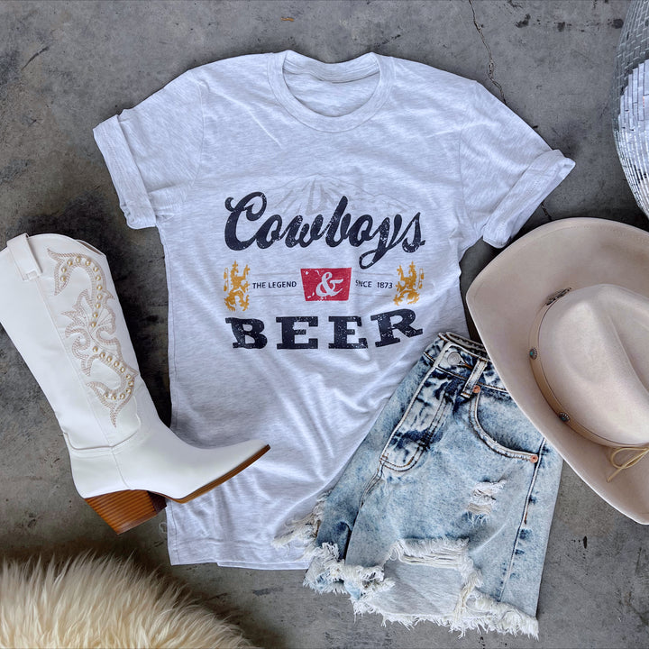 Cowboys And Beer Graphic Tee