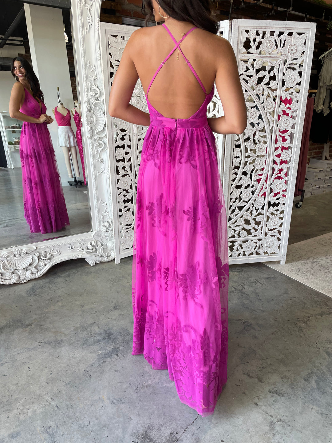 All My Love Maxi Gown (Magenta)