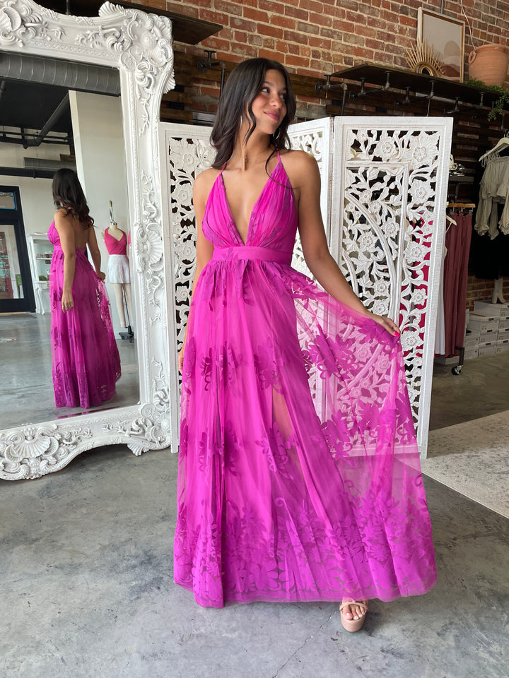 All My Love Maxi Gown (Magenta)