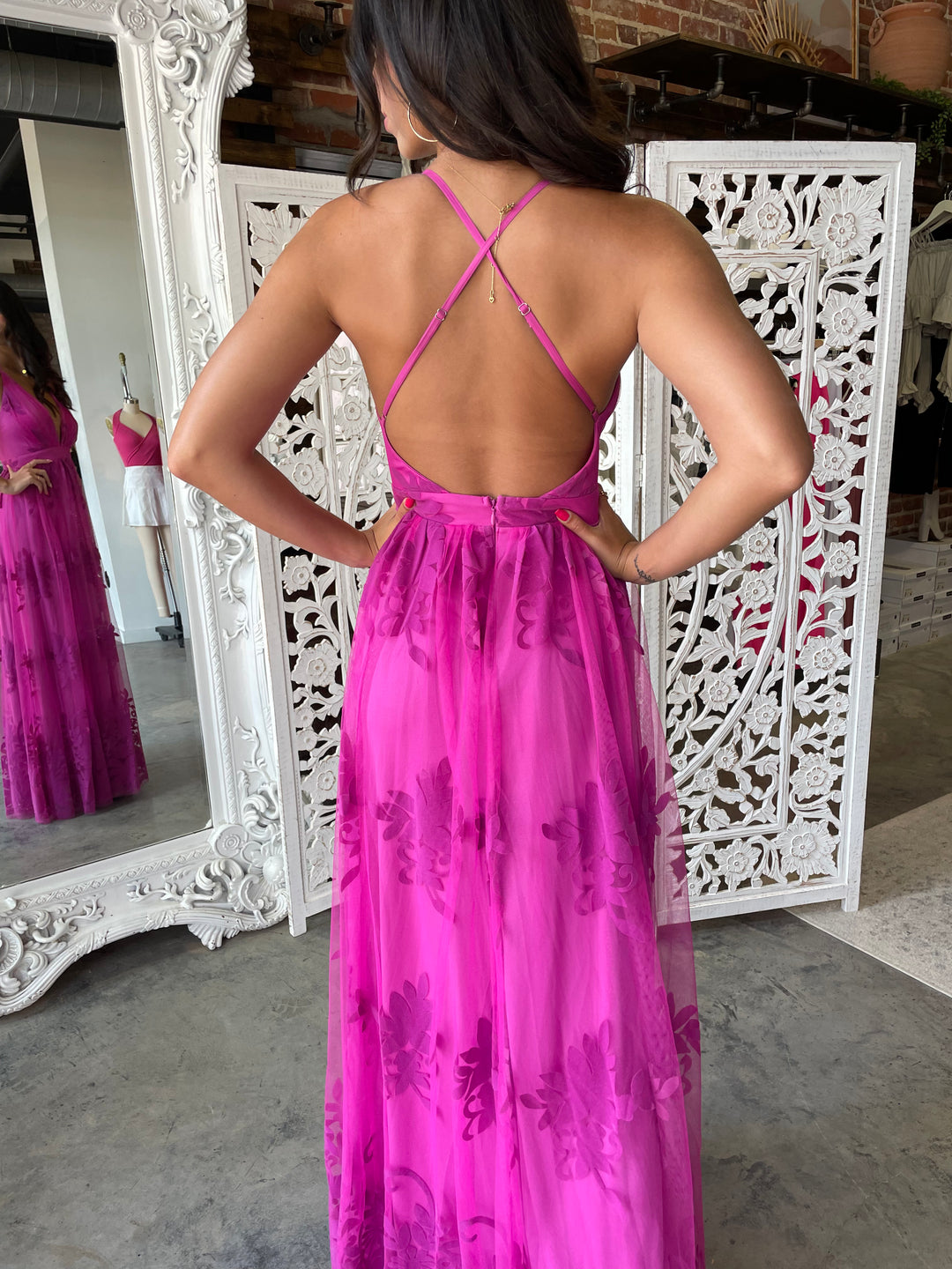 All My Love Maxi Gown (Magenta)