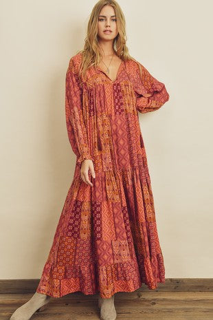 Eileen Paisley Maxi Dress FINAL SALE