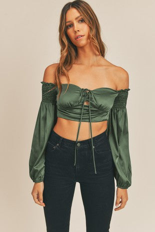 Adore You Satin Blouse FINAL SALE