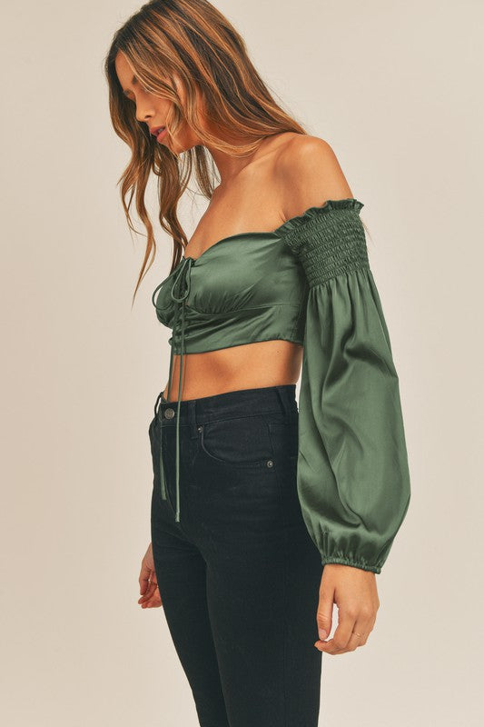 Adore You Satin Blouse FINAL SALE