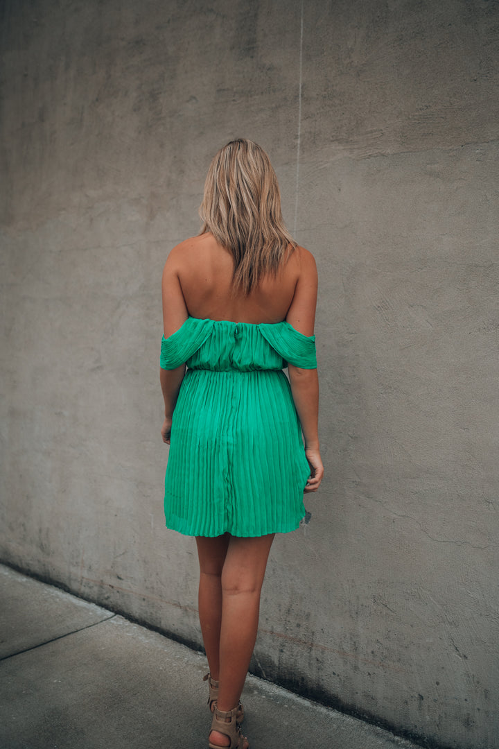 Making Moves Mini Dress (Jade) FINAL SALE