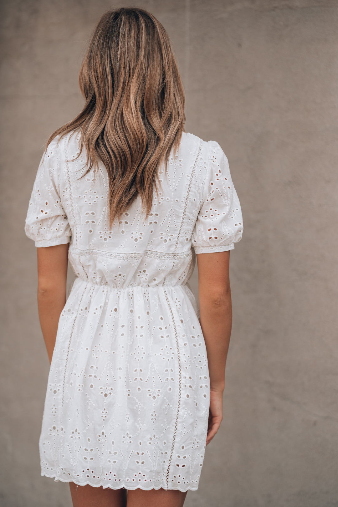 Sienna Eyelet Mini Dress FINAL SALE