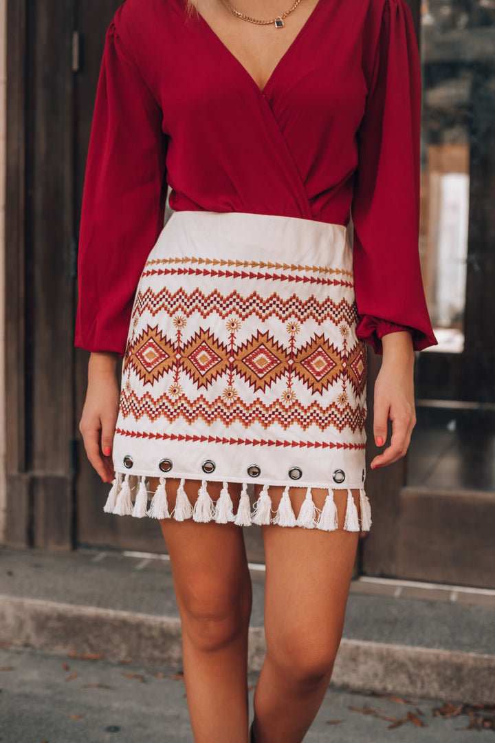 Lux Tassel Skirt FINAL SALE