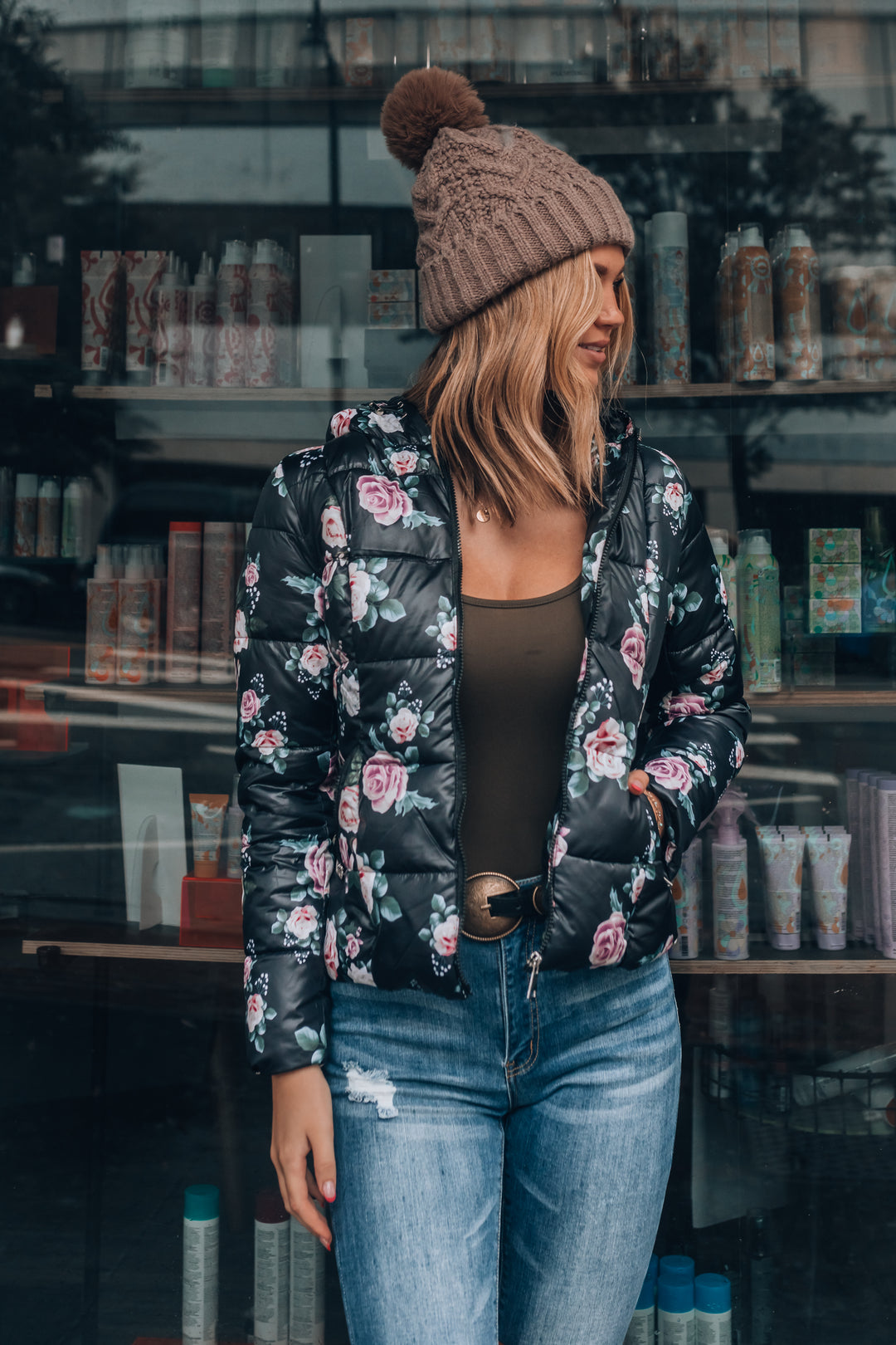 Giselle Floral Quilted Jacket FINAL SALE