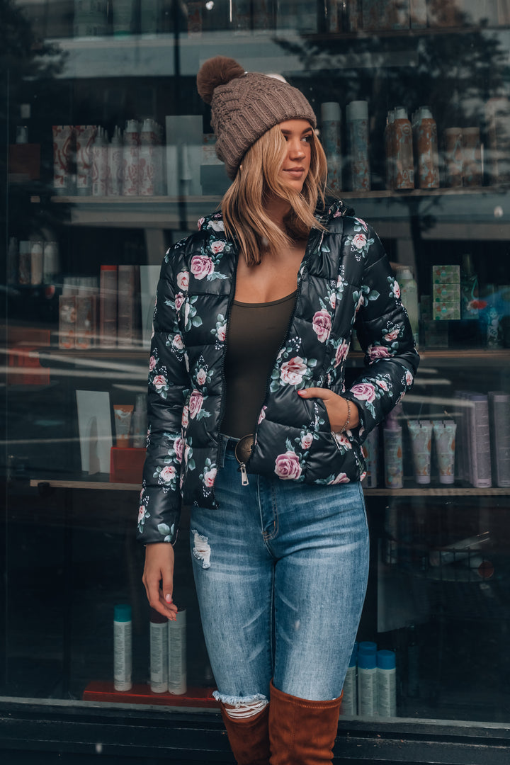 Giselle Floral Quilted Jacket FINAL SALE