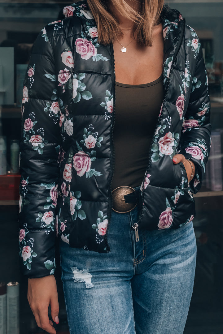 Giselle Floral Quilted Jacket FINAL SALE