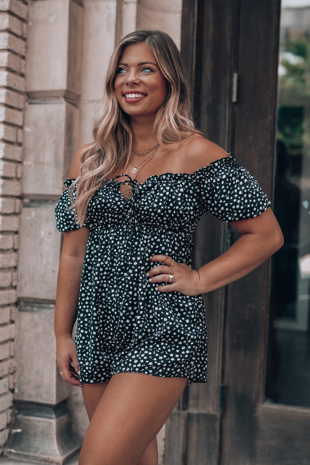 Lou Ella Floral Romper FINAL SALE