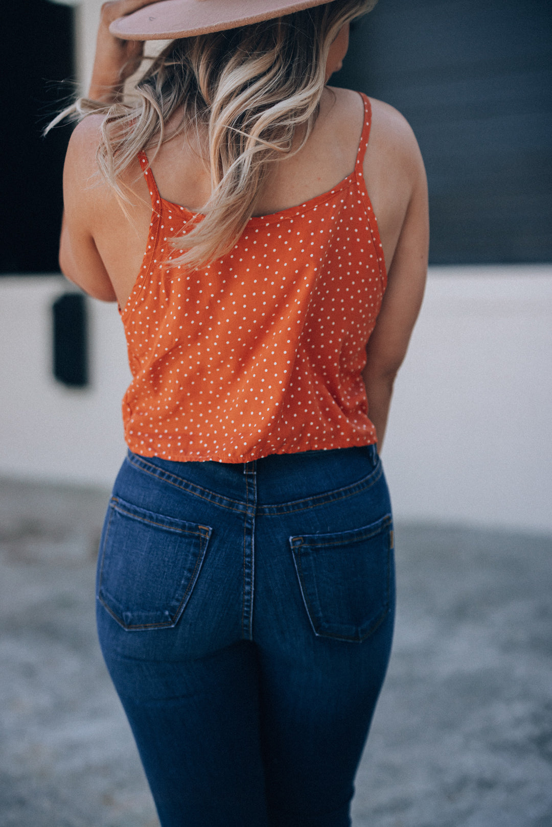 Papaya Polka Dot Top FINAL SALE