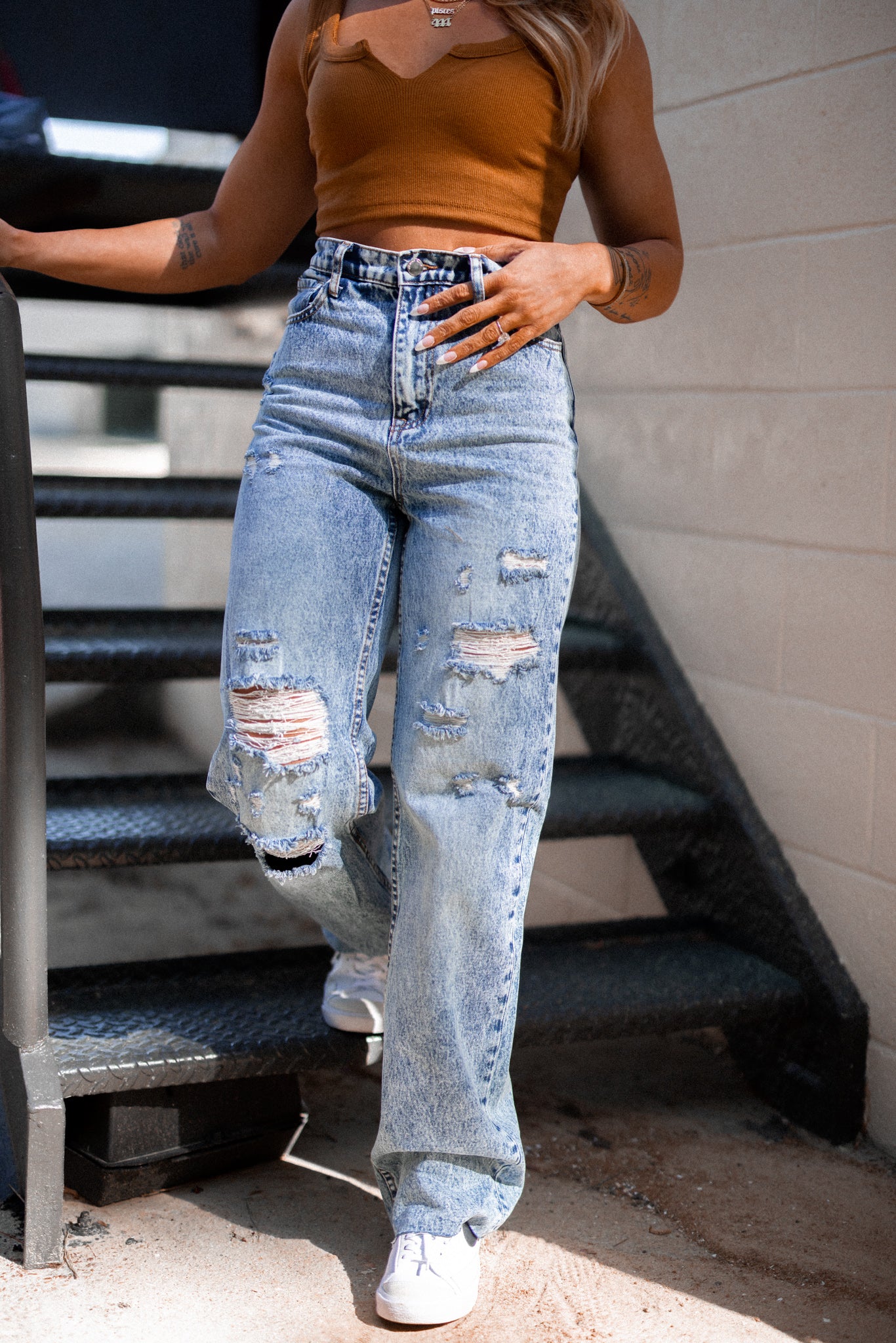 Kami Distressed Boyfriend Jeans FINAL SALE