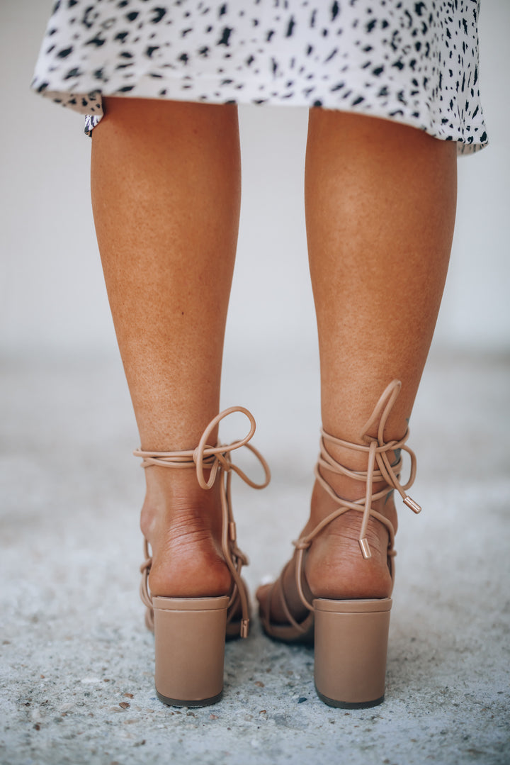 Venus Strappy Heel (Natural) FINAL SALE