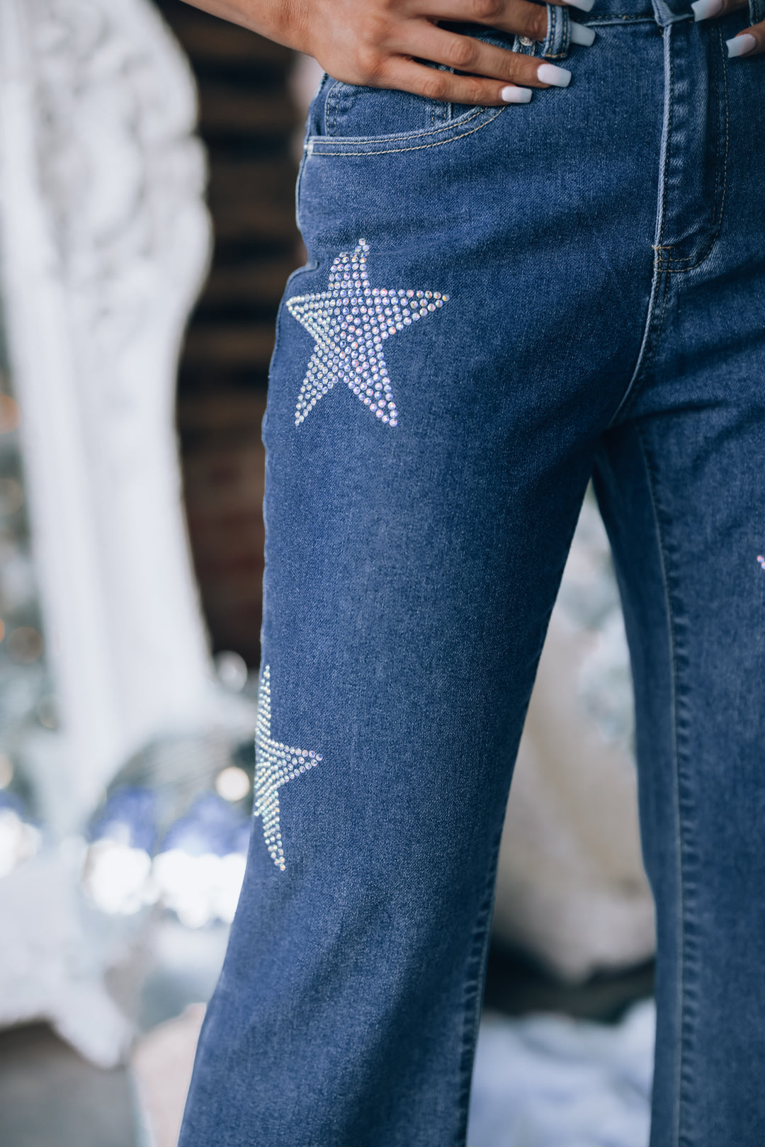 Rhinestone Star Bell Bottoms FINAL SALE