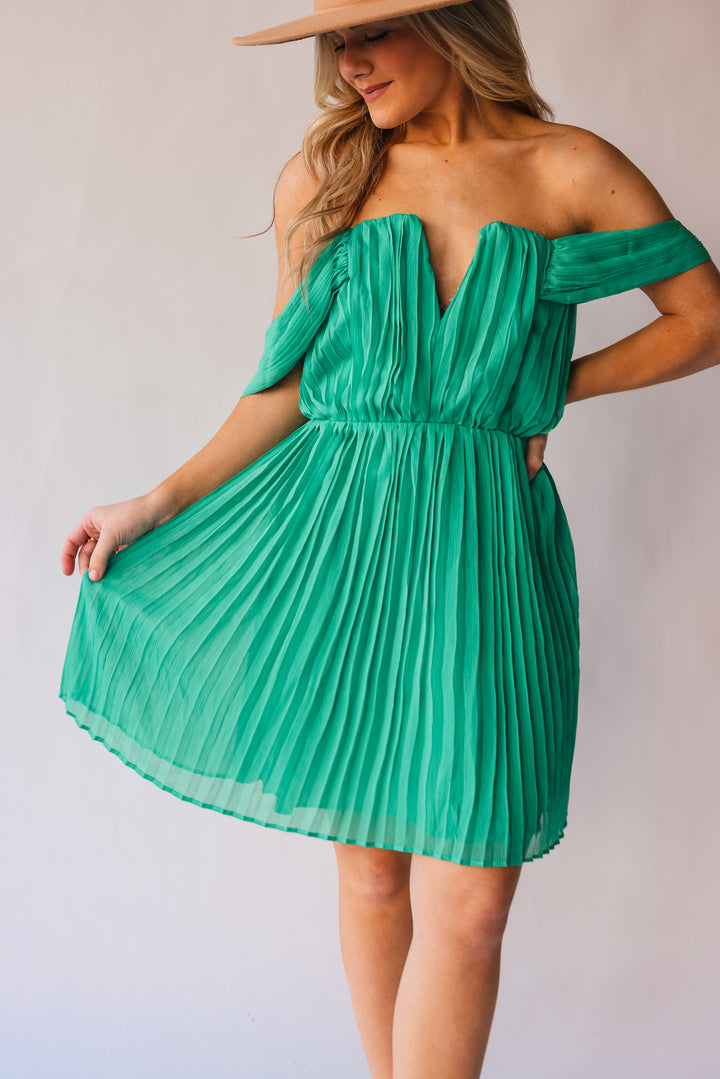 Making Moves Mini Dress (Jade) FINAL SALE