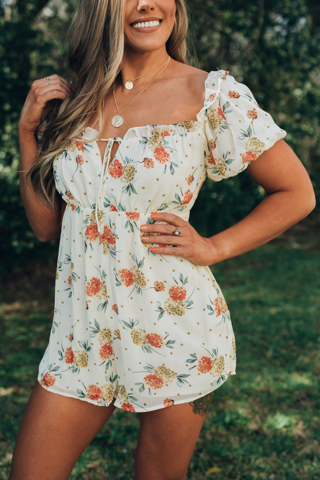 Forever Yours Floral Romper FINAL SALE