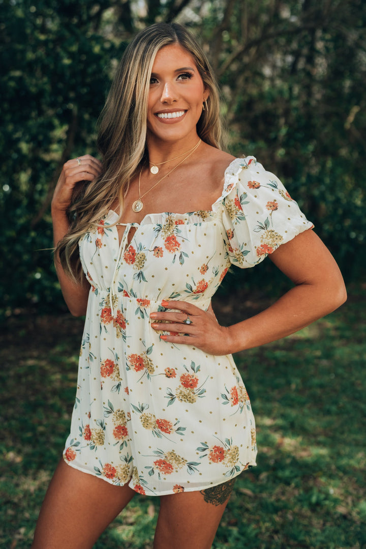 Forever Yours Floral Romper FINAL SALE