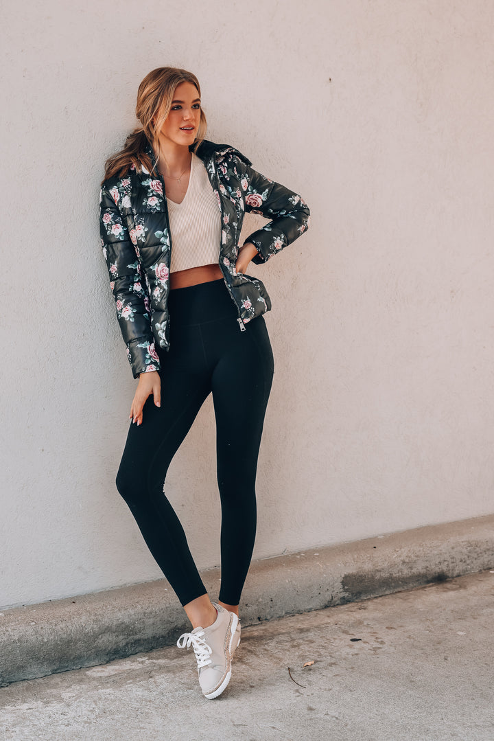 Giselle Floral Quilted Jacket FINAL SALE