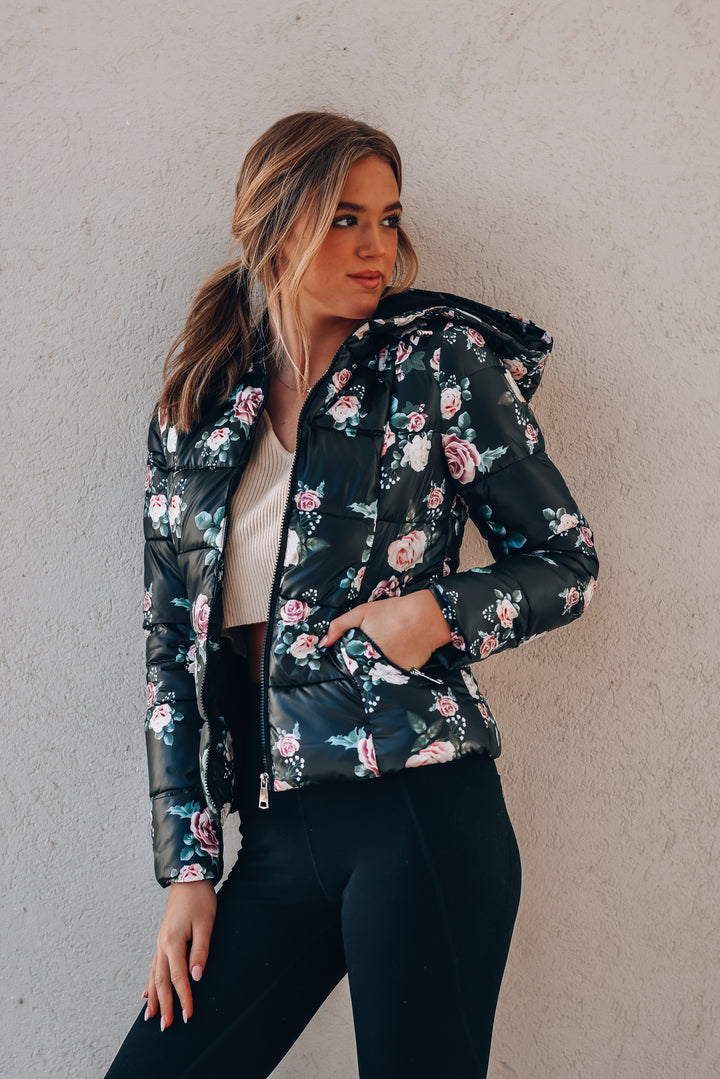 Giselle Floral Quilted Jacket FINAL SALE