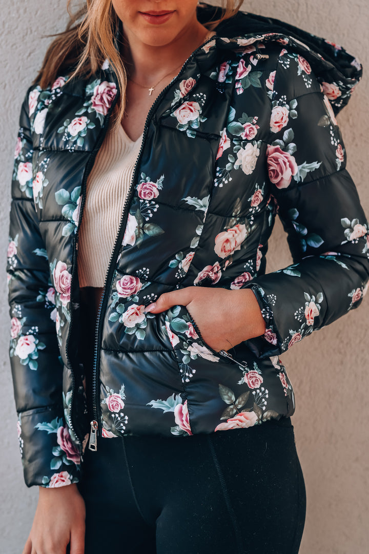 Giselle Floral Quilted Jacket FINAL SALE