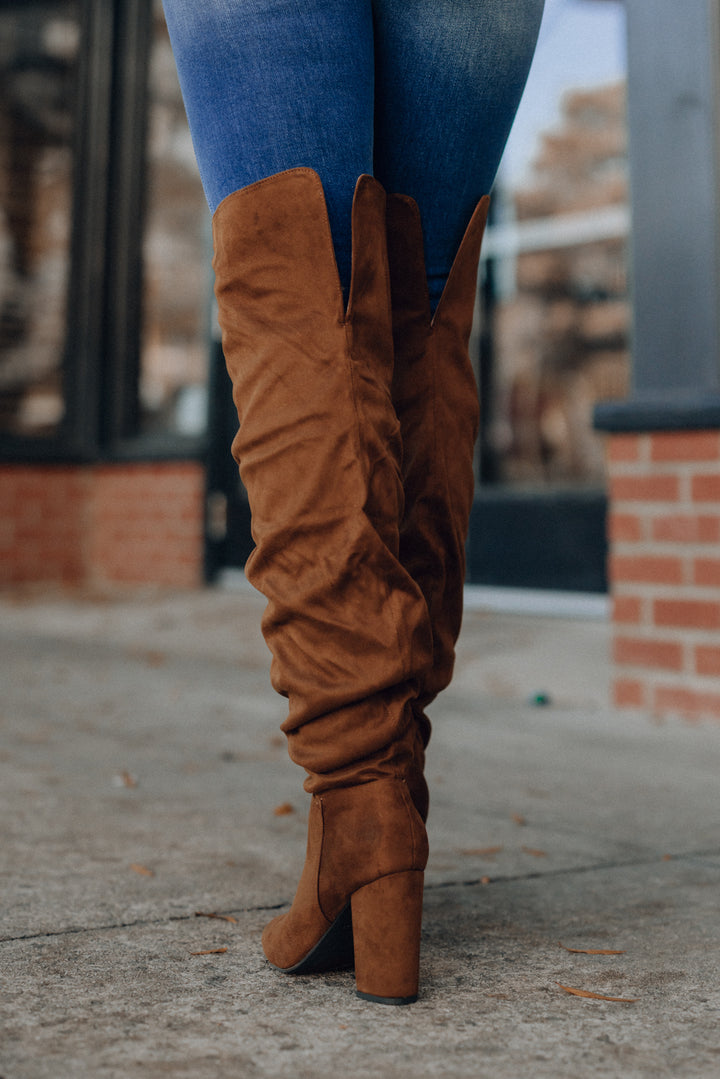 Hudson Slouch Boot(Tobacco) FINAL SALE