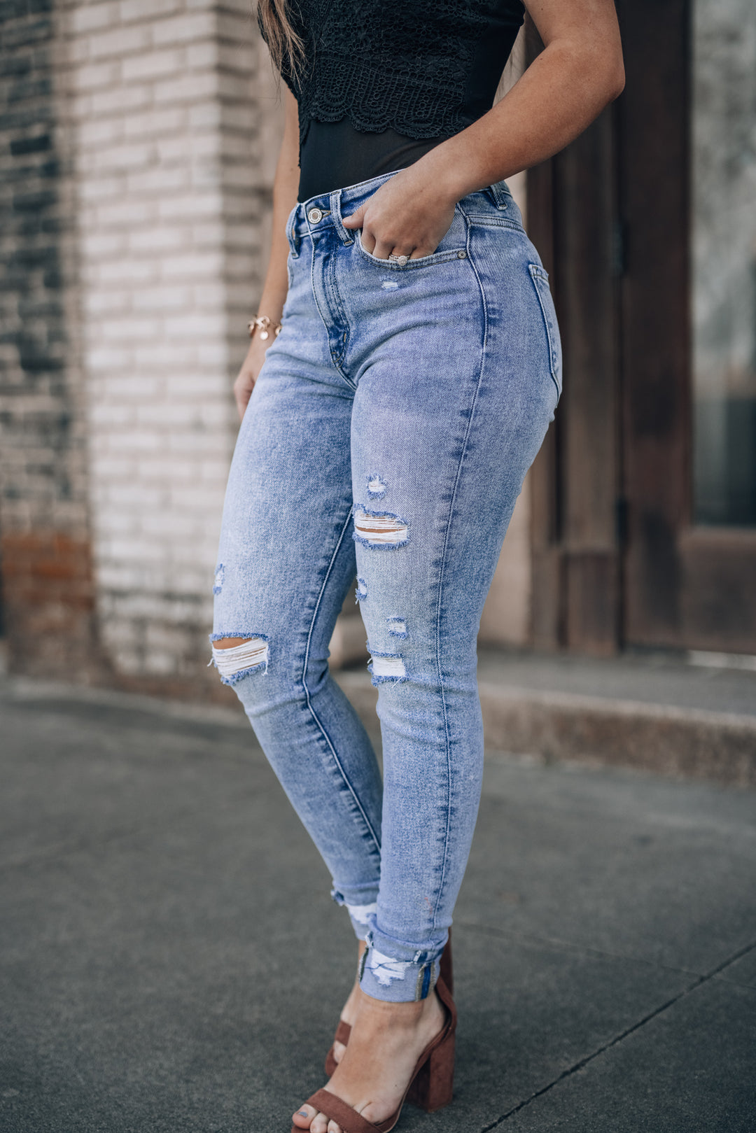 Baylee Cuff High Rise Jeans FINAL SALE