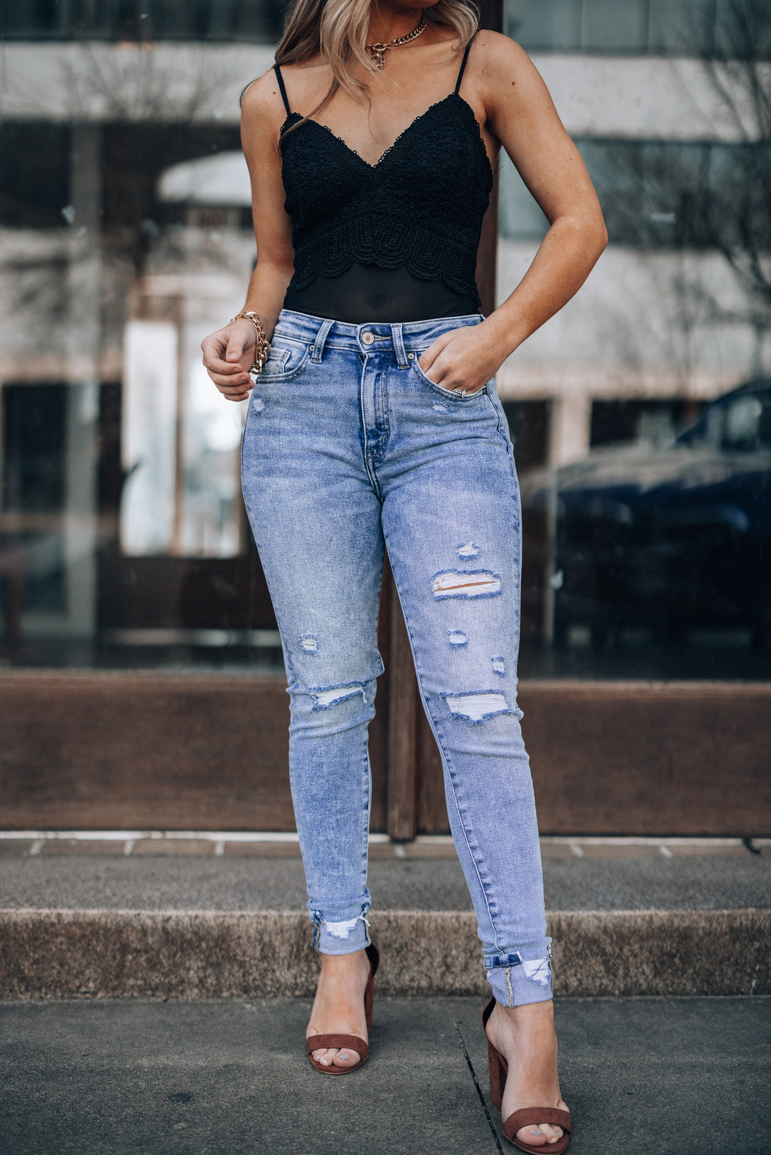 Baylee Cuff High Rise Jeans FINAL SALE