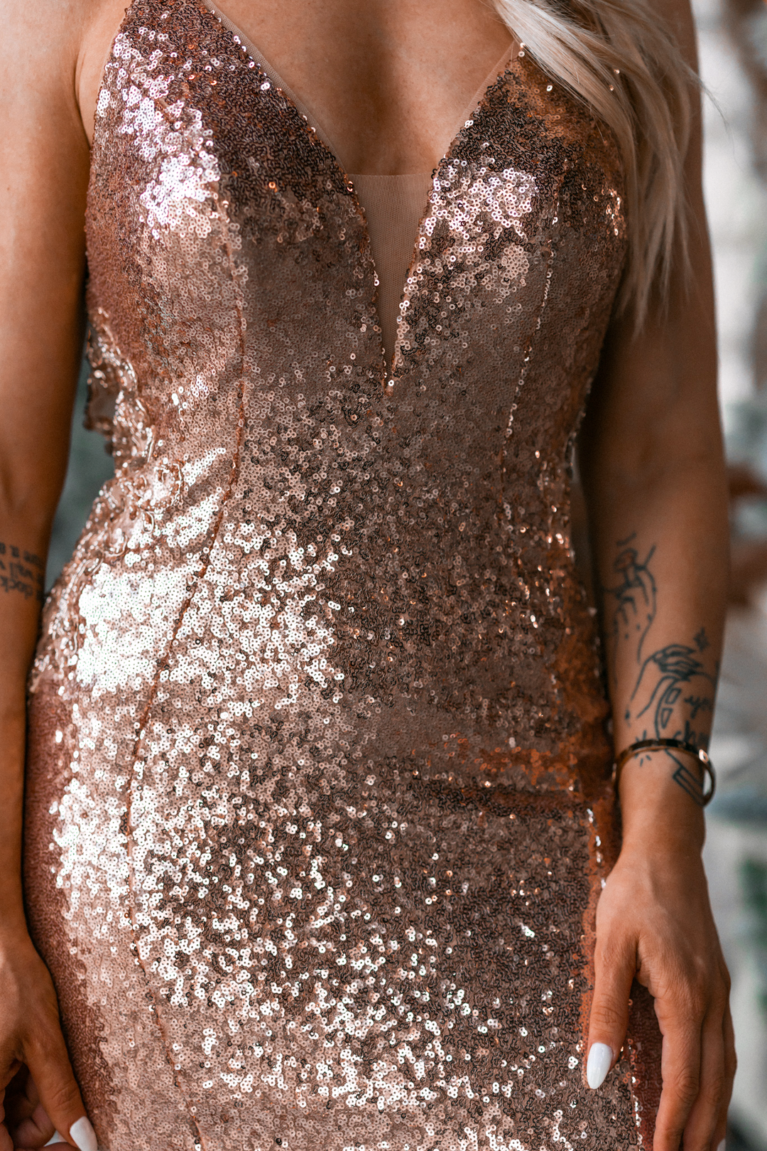 Effortless Beauty Sequin Gown (Gold) FINAL SALE