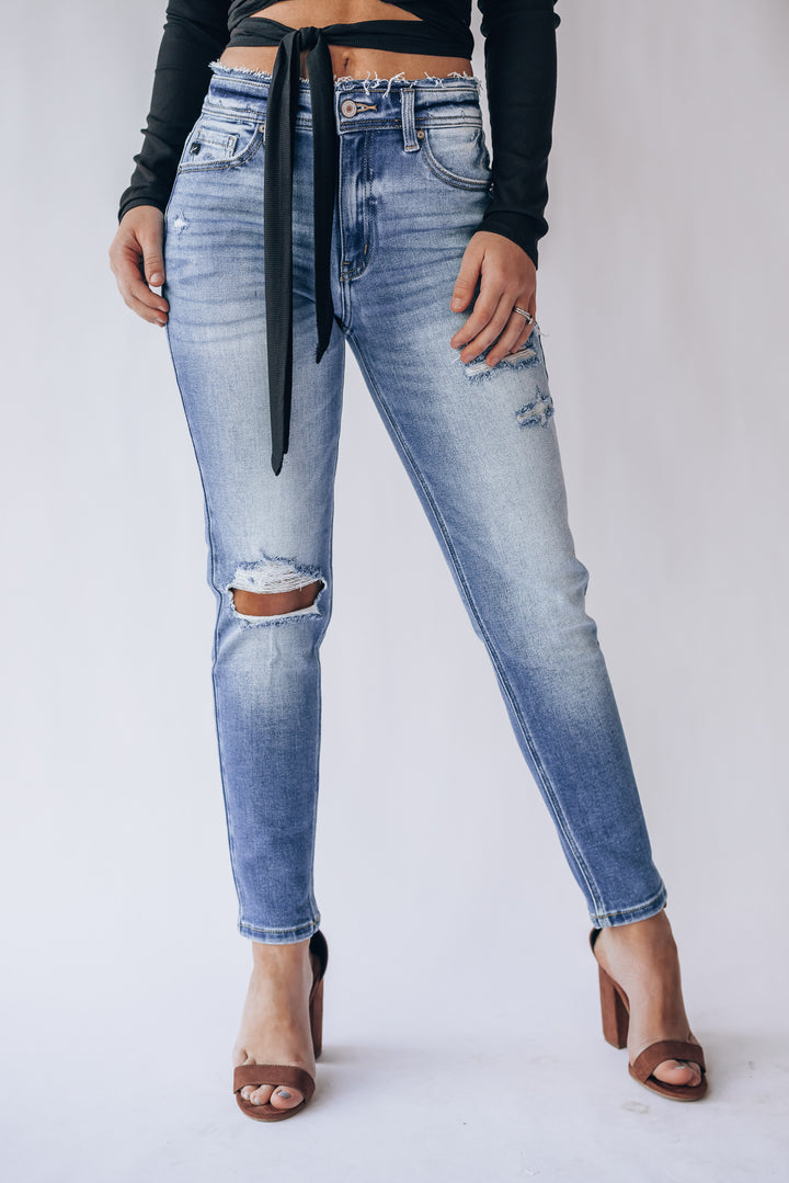 Destination Distressed Hi Rise Jeans FINAL SALE