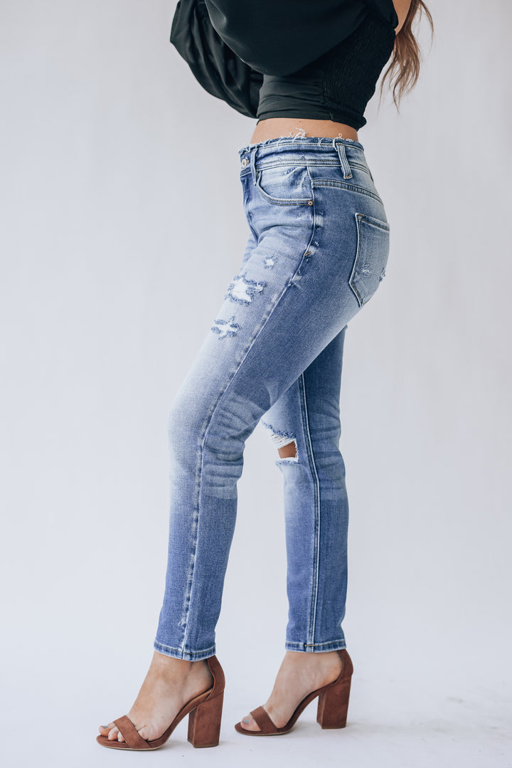 Destination Distressed Hi Rise Jeans FINAL SALE