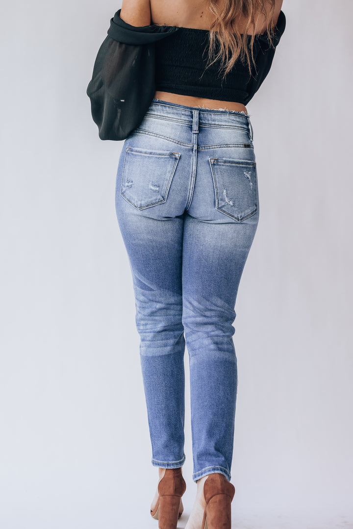 Destination Distressed Hi Rise Jeans FINAL SALE