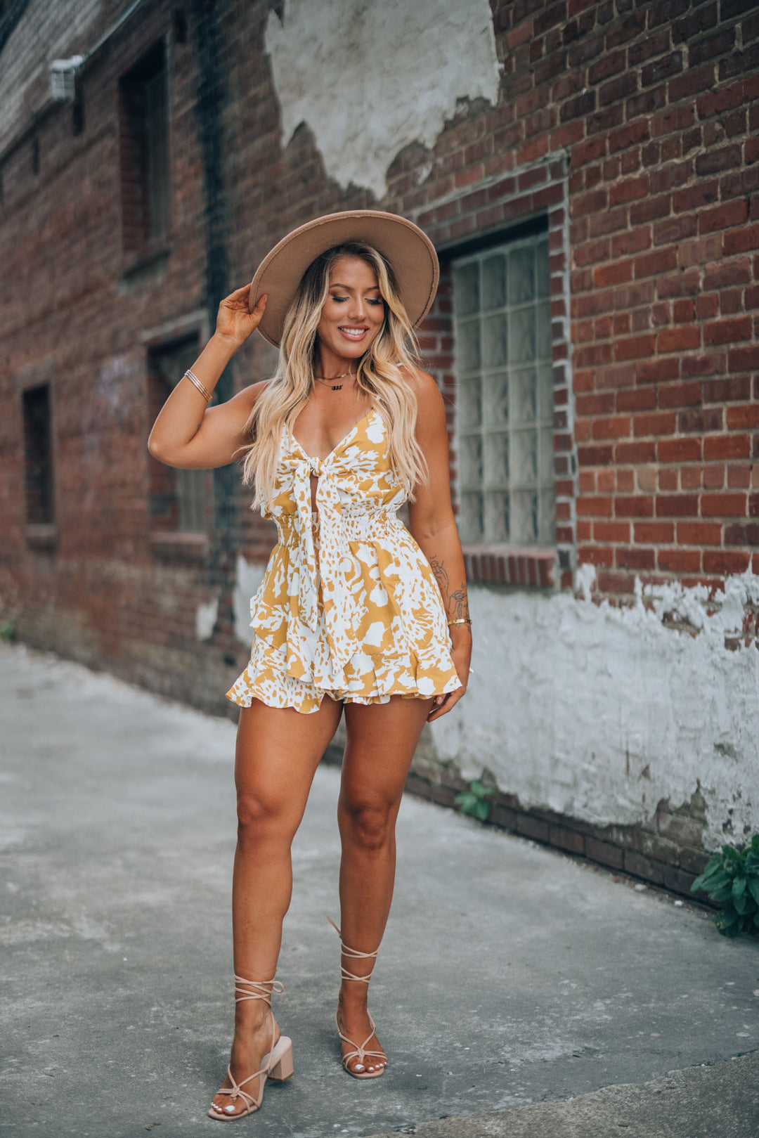 Seize The Day Spotted Romper FINAL SALE